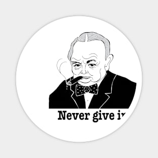 WINSTON CHURCHILL FAN ART Magnet